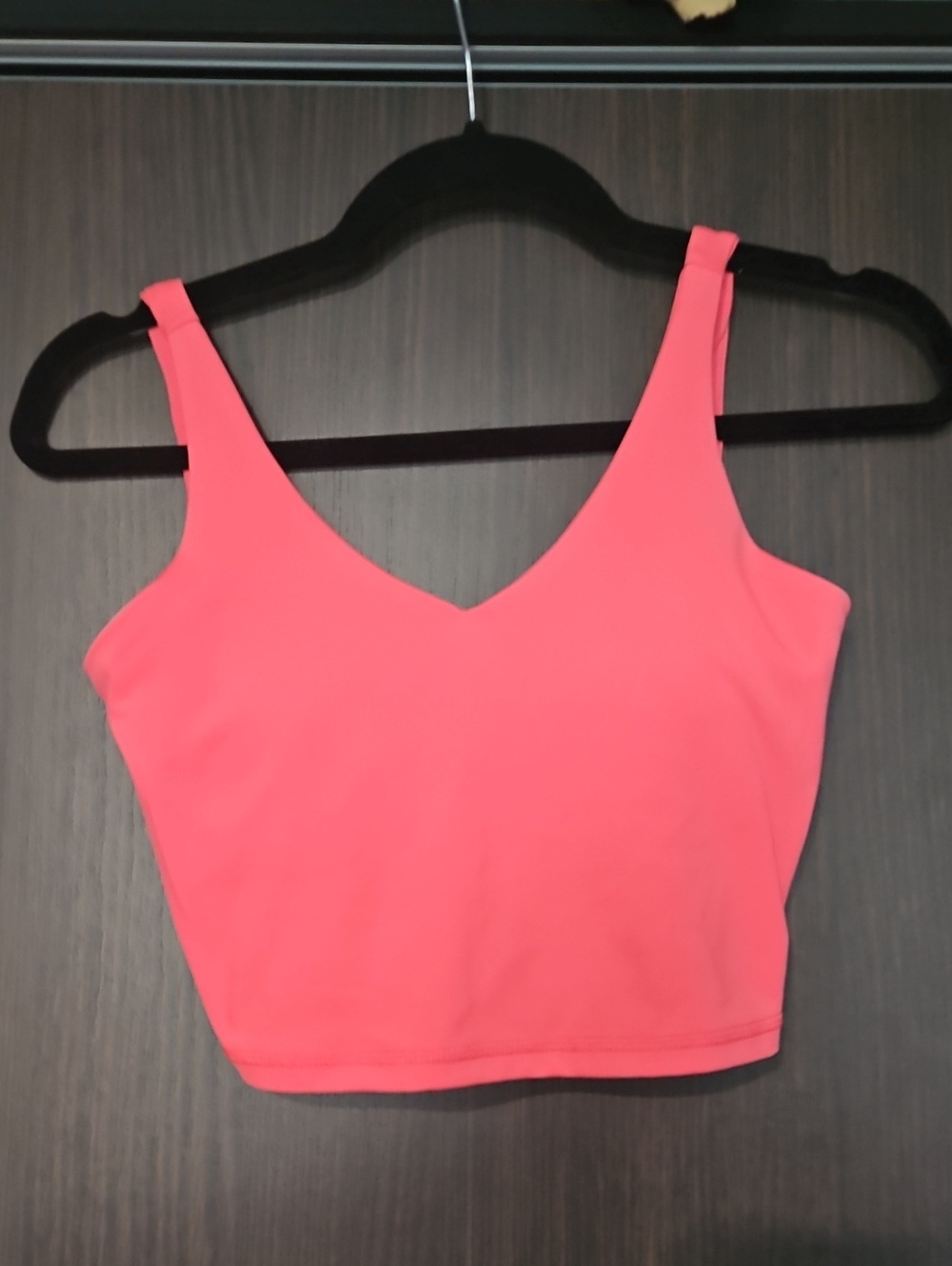 Joe Fresh Coral Pink V-Neck Sports Bra